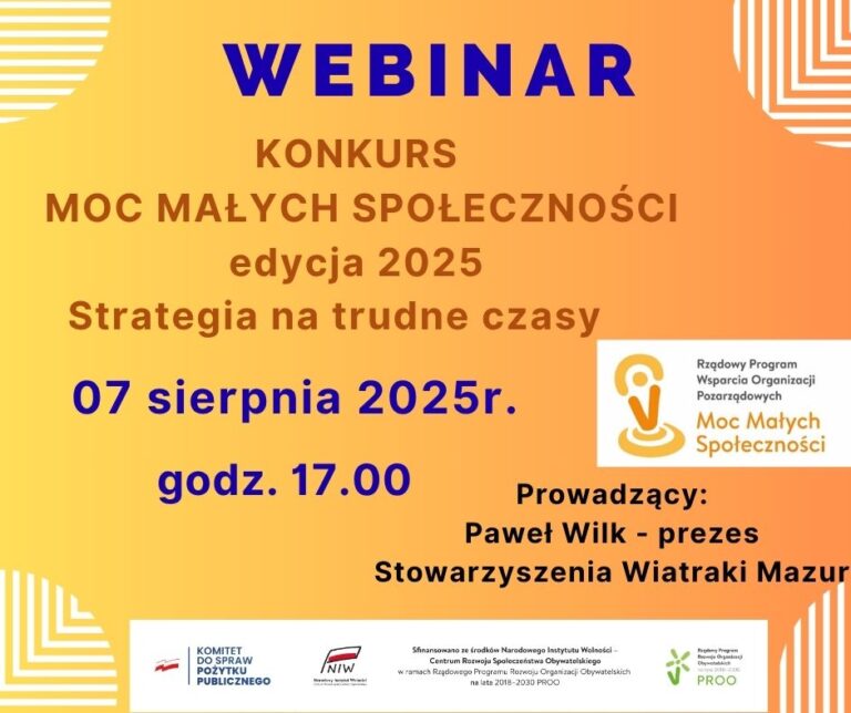 Moc Małych Społeczności plakat