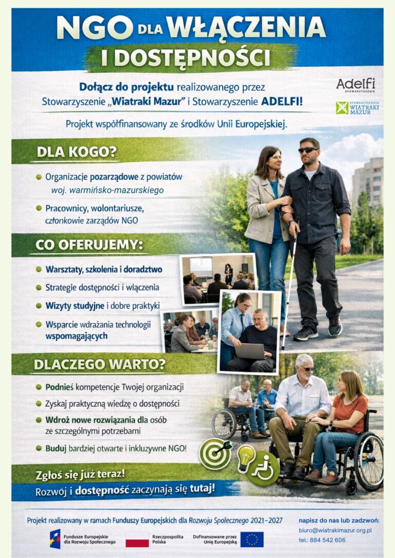Plakat "NGO dla włączenia i dostępności" - 2