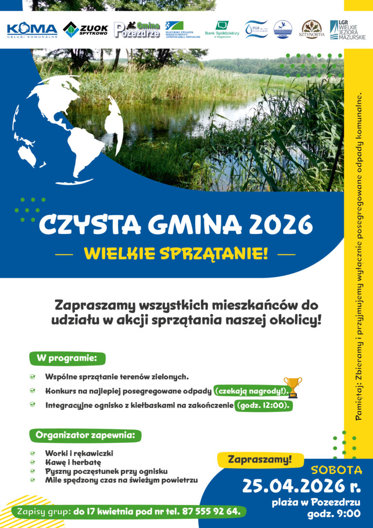 plakat A3 Czysta Gmina Pozezdrze_1